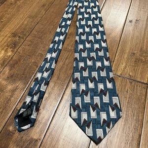 Vintage Nordstrom Italian Silk Geometric Tie